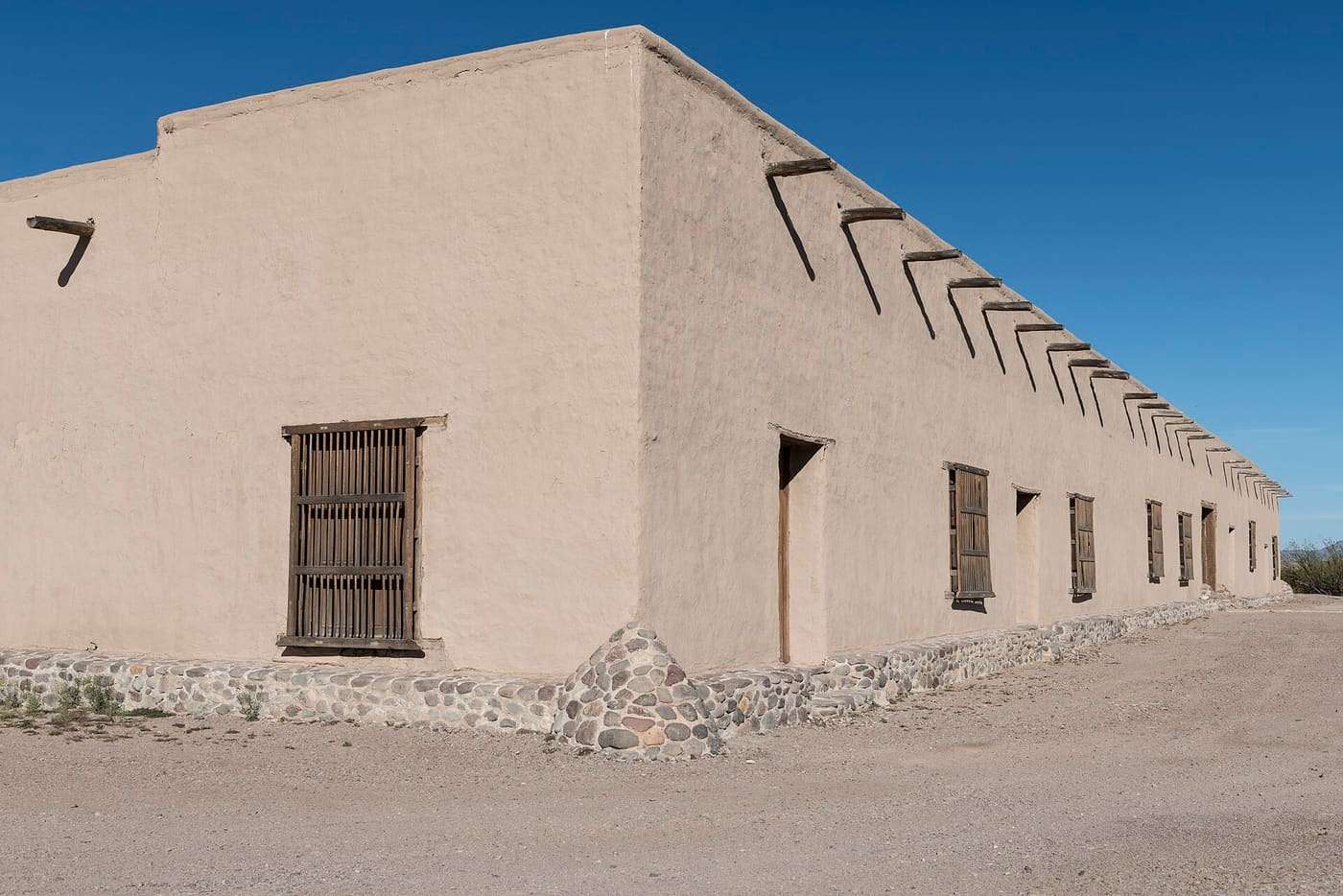 Title: A portion of Fort Leaton, a Texas State Historic Site, on the edge of Presidio, along the Rio Grande River in Brewster County, Texas Physical description