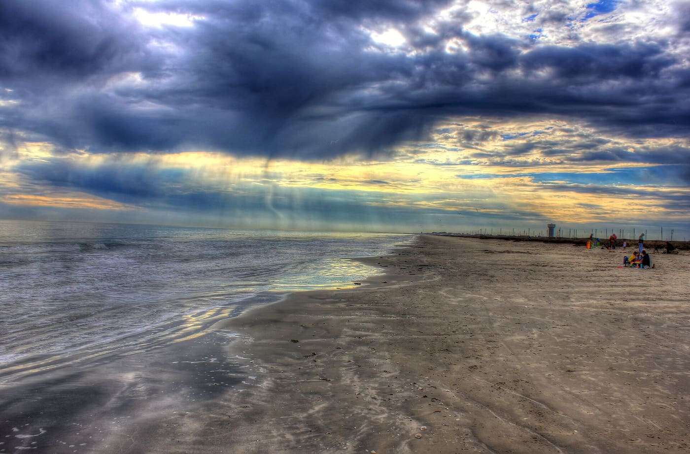 Galveston Island State Park in a 2013 acre park in Galveston texas. The park has a beach as well as brackish ponds and bay for fishing. The park also has a larg