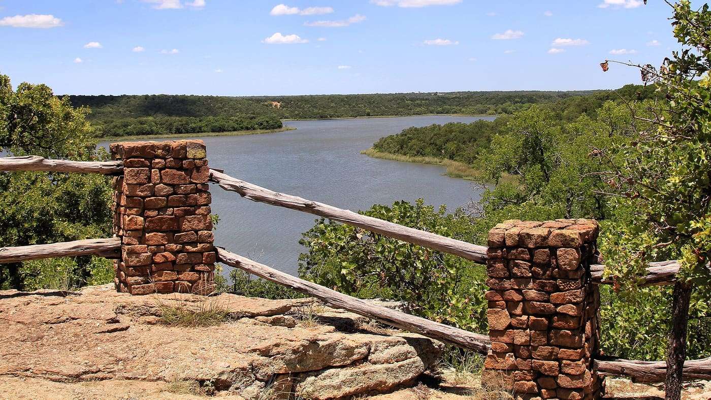 A nice view in Lake Mineral Wells State Park in Parker County, Texas, United States.