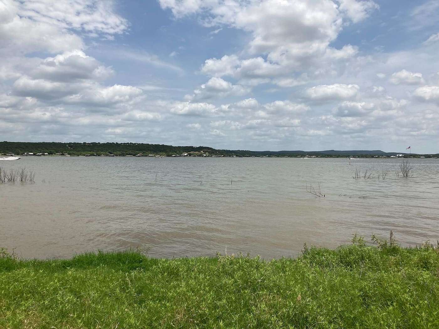 Possum Kingdom Lake at Possum Kingdom State Park in Palo Pinto County , Texas ( United States ).